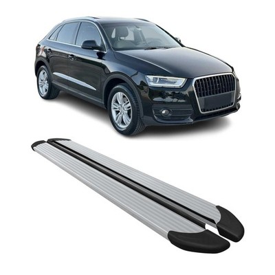 Running Boards Side Step Nerf Bars for Audi Q3 / Q3 Quattro 2013-2018 Silver 2x