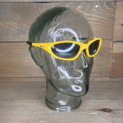 Vintage Oakley Twenty XX Glossy Yellow Wrap Sunglasses Y2K Vintage Oakley Twenty XX Glossy Yellow Wrap Sunglasses Y2K