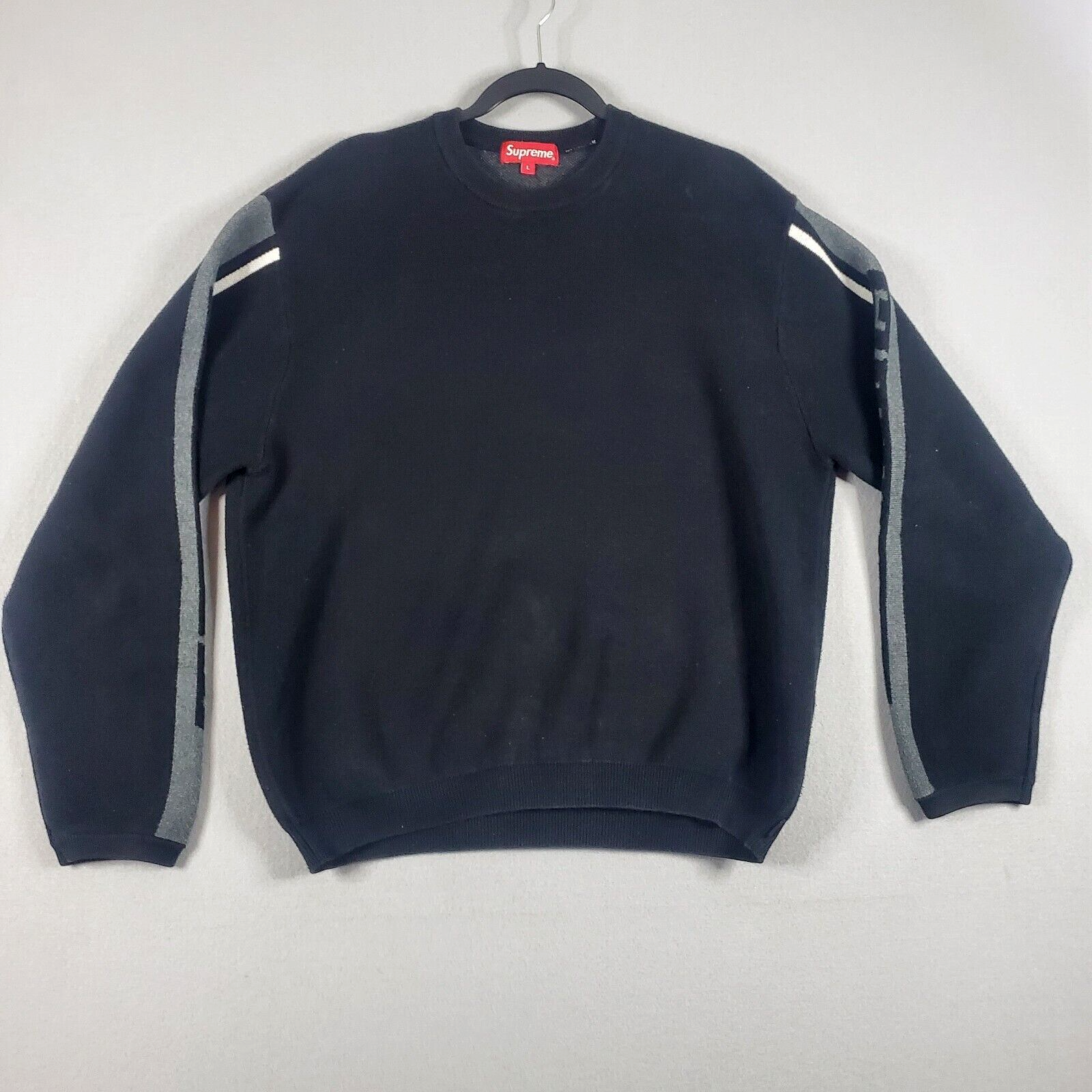 トップス Supreme Sleeve Stripe Sweater 2021fw Supreme Sleeve Stripe Sweater (FW21) - $138