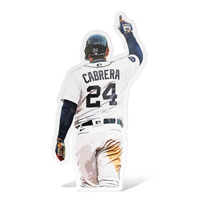 Miguel Cabrera Detroit Tigers Back Glossy Sticker Vinyl Laminate, Self Adhesive