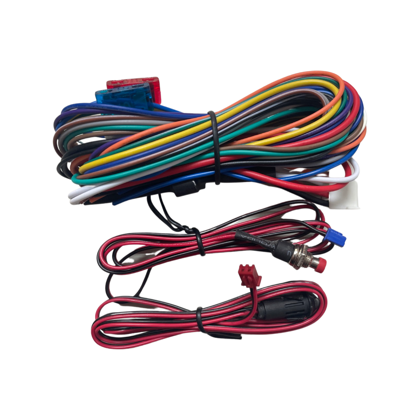 1-Way CAR ALARM Security SYSTEM 2 REMOTE KEY FOB W/ 1 PAIR DOOR LOCK ACTUATOR