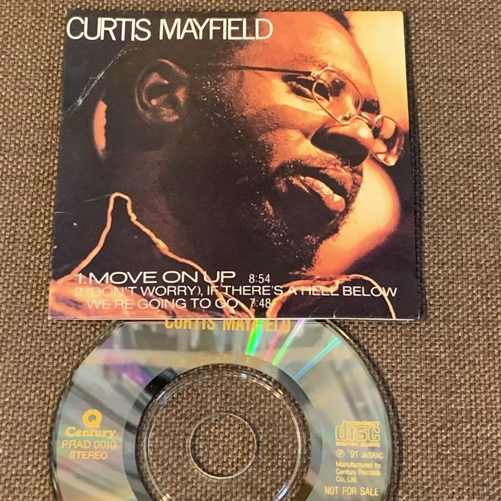 CURTIS MAYFIELD MOVE ON UP 新品未使用　送料込み Promo-only CURTIS MAYFIELD Move On Up JAPAN 3