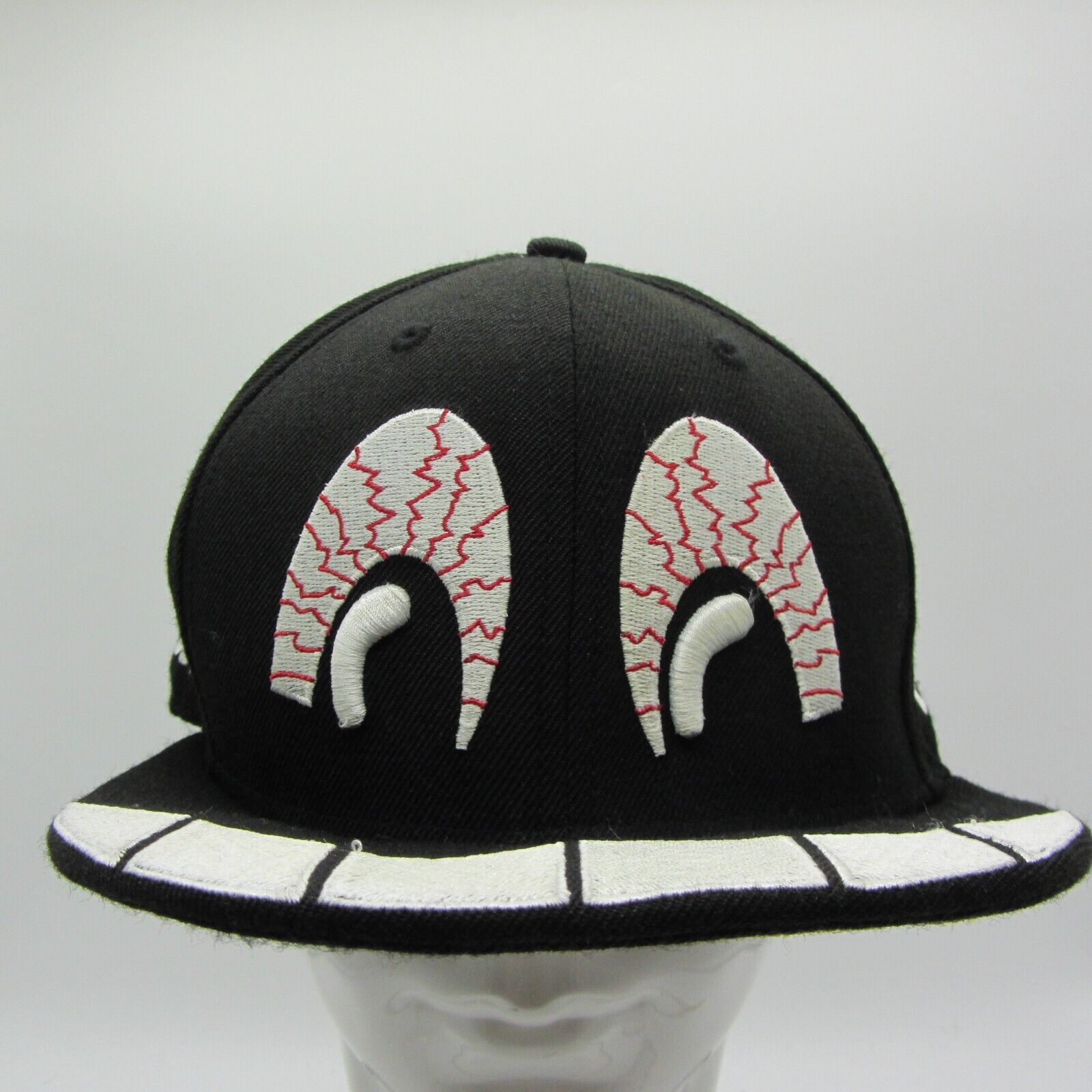 DGK Dirty Ghetto Kids Embroidered Eyes Ball Cap Black Hat 59Fifty Fitted DGK Dirty Ghetto Kids Embroidered Eyes Ball Cap Black Hat 59Fifty Fitted