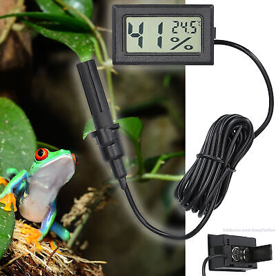 mini Thermometer Hygrometer Thermo-Hygrometer Terrarium Digital mit Fühler 1,5m