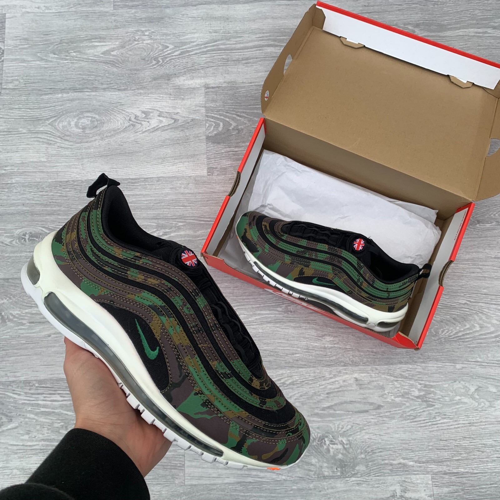 Nike Air Max 97 Premium QS UK Country Camo Trainers Sneakers [ AJ2614 201]  | eBay UK