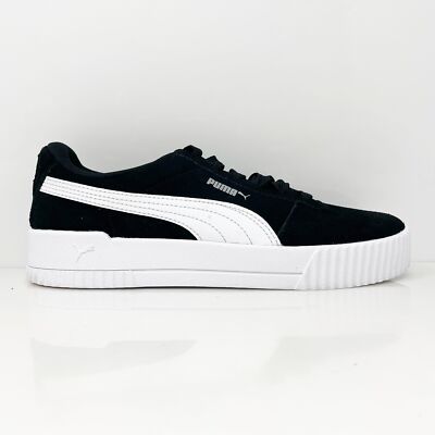 Puma Womens Carina Platform 369864-01 Черная Повседневная Обувь Кроссовки Размер 8.5