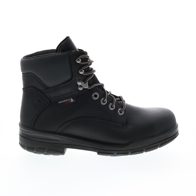 

Мужские черные кожаные рабочие ботинки Wolverine Durashocks Slip Resistant W210070 13, Черный, Wolverine Durashocks Slip Resistant