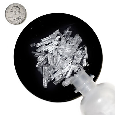 Menthol / 1 Ounce Bottle / 100% Pure USP Food Grade / Hexagonal Crystals / USA