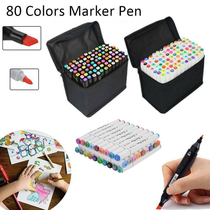 80 Farbe CopicMarker Lackmarker Stifte Architektur Twin Tip Graffiti Draw Pens
