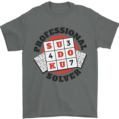 Professional Sudoku Solver Funny Mens T-Shirt 100% Cotton