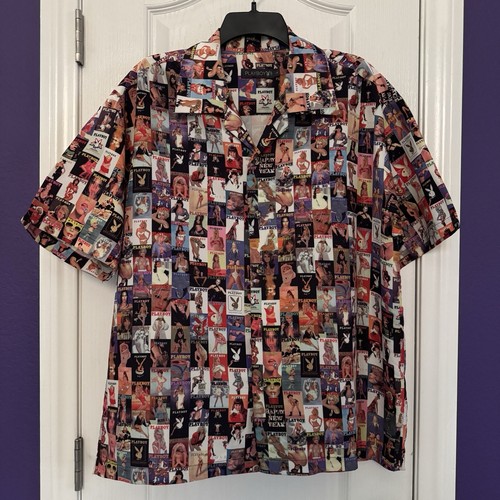 Playboy Centerfold Magazine Cover 90's Y2K Button Shirt