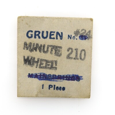Gruen 210 Watch Movement Minute Wheel Part #24