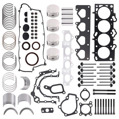 G4GC 2.0L Engine Rebuild Overhaul Gasket Kit & Head Bolts for Hyundai Elantra