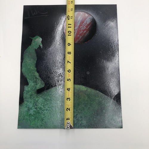 (Brand-New) Space Spray Paint Art Original Signed Poster-board