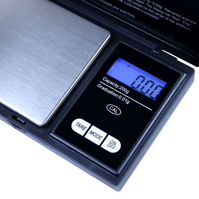 200g x 0.01g Digital Pocket Scale Portable Precision Weighing Scale