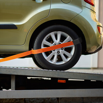 VEVOR Ratchet Tie Down Strap Towing Tire Straps Kit for Car Trailer Hauler 4 PCS