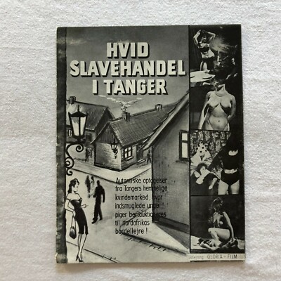 The White Slavery Racket Mike Steel Vintage 1957 Danish Movie Program
