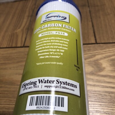 GAC Carbon Filter Model:FG15 ISpring Water Systems