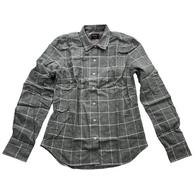 UNTUCKit Septima Shirt Womens Size 2 Gray Plaid Regular Fit Collared Button Down