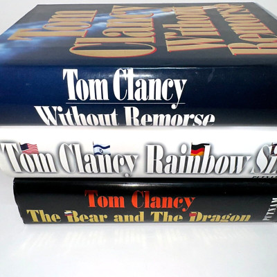 Without Remorse, Rainbox Six & The Bear & Dragon by Tom Clancy John Clark Bundle