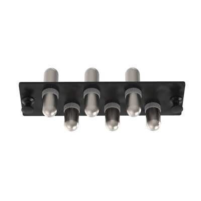 Panduit FAP6WSTZ 6 Ports ST Simplex Fiber Optic Adapter Panel OS2 Black