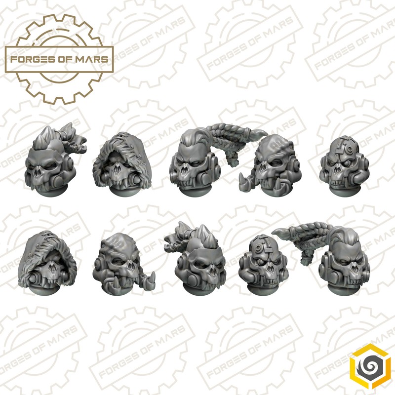 Marines - Wolves - Helmets - Primal Hounds Hunters (X10)