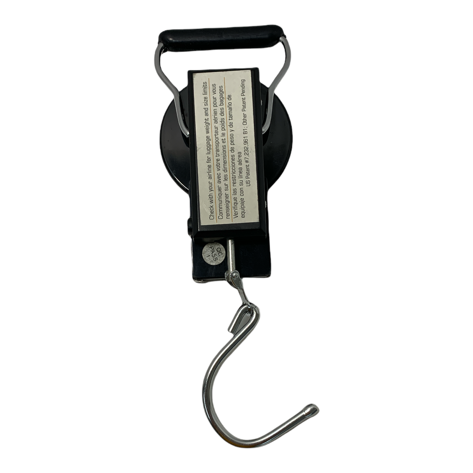 Travelon Stop and Lock Mechanical Luggage Scale with Measuring Tape up to 75lbs.