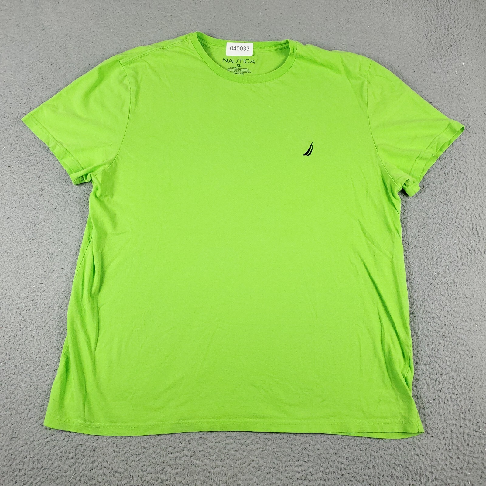 Nautica T Shirt Mens Size XL Green Casual Short Sleeve Adult
