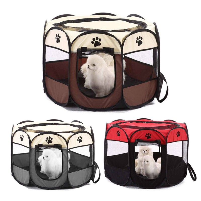 large fabric dog playpen