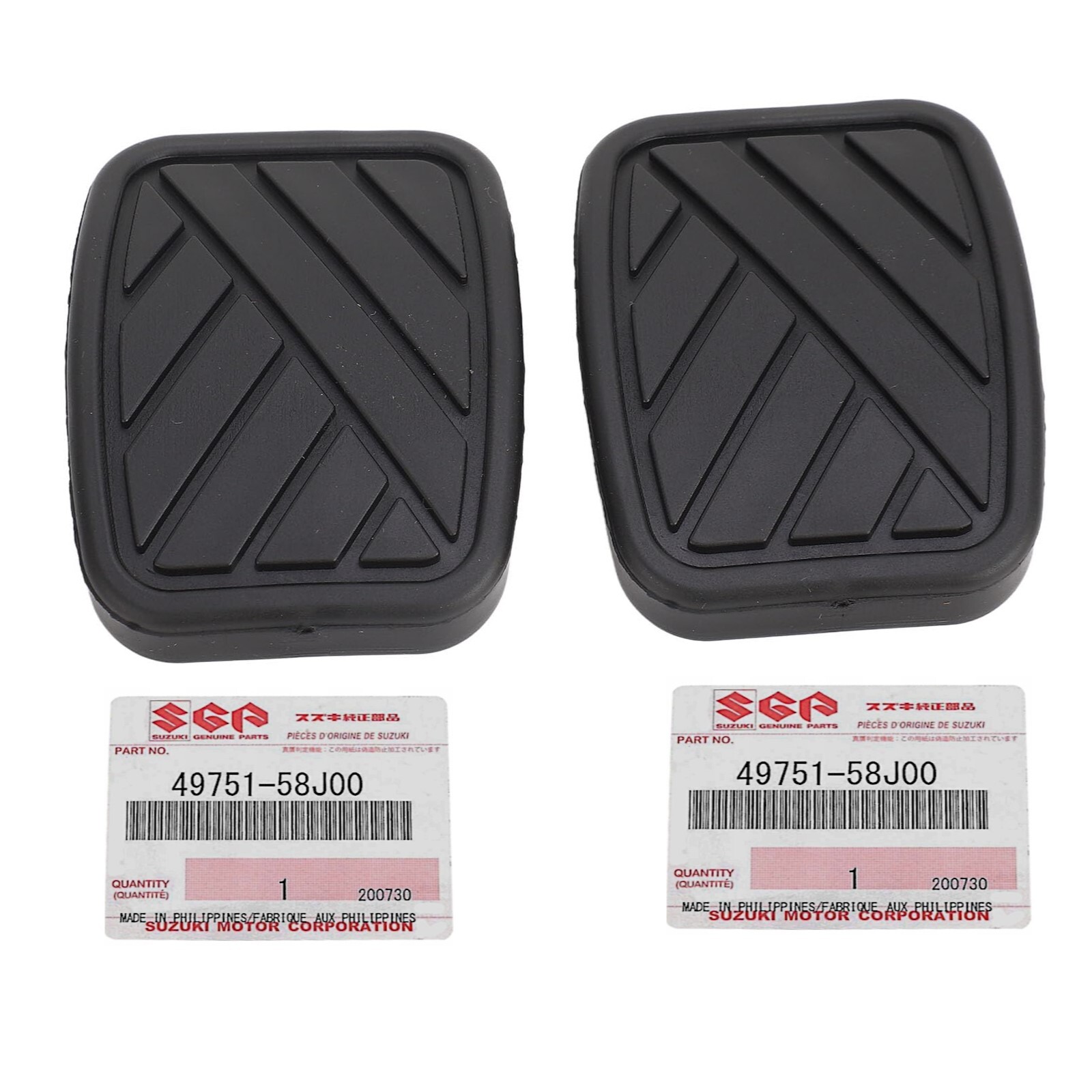 SUZUKI SWIFT IGNIS WAGON JIMNY GENUINE BRAKE / CLUTCH PEDAL RUBBER PAD 2xPCS