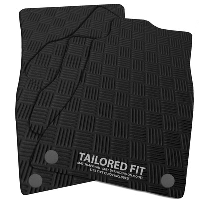 To fit Hyundai i20 2015-2020 Checker Rubber Car Mats [D]