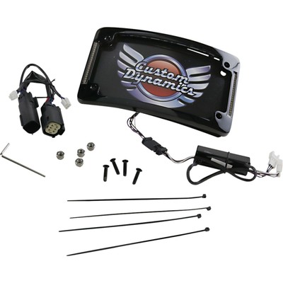 Custom Dynamics Curved License Plate Frame - Black TF06-BCM-B