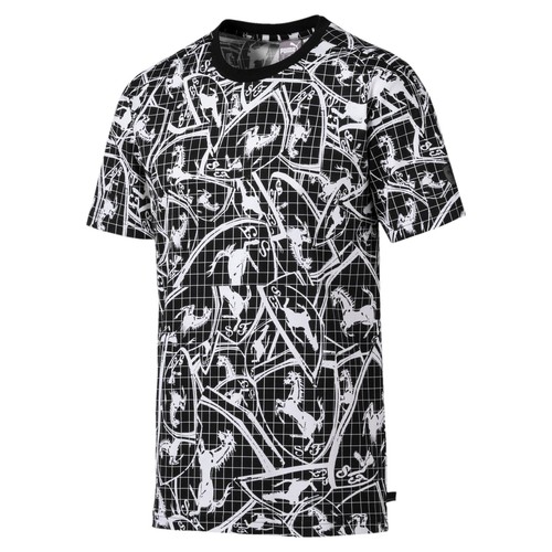 

[595401-01] Мужская ФУТБОЛКА Puma FERRARI AOP, Черный