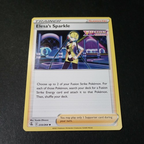 Pokemon Fusion Strike Elesa's Sparkle Uncommon Trainer Card