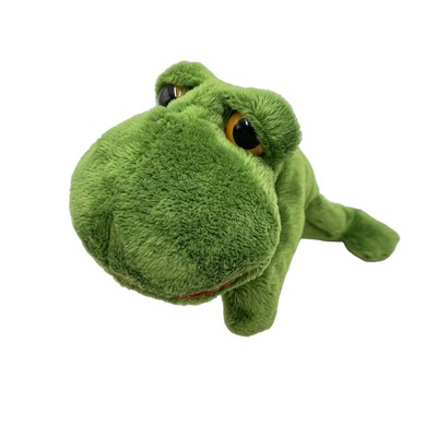 12'' Animal Junction Russ Bennet Frog Plush Green Laying Stuffed Animal Target