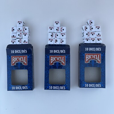 Bicycle Six-Sided Dice 10 Counts