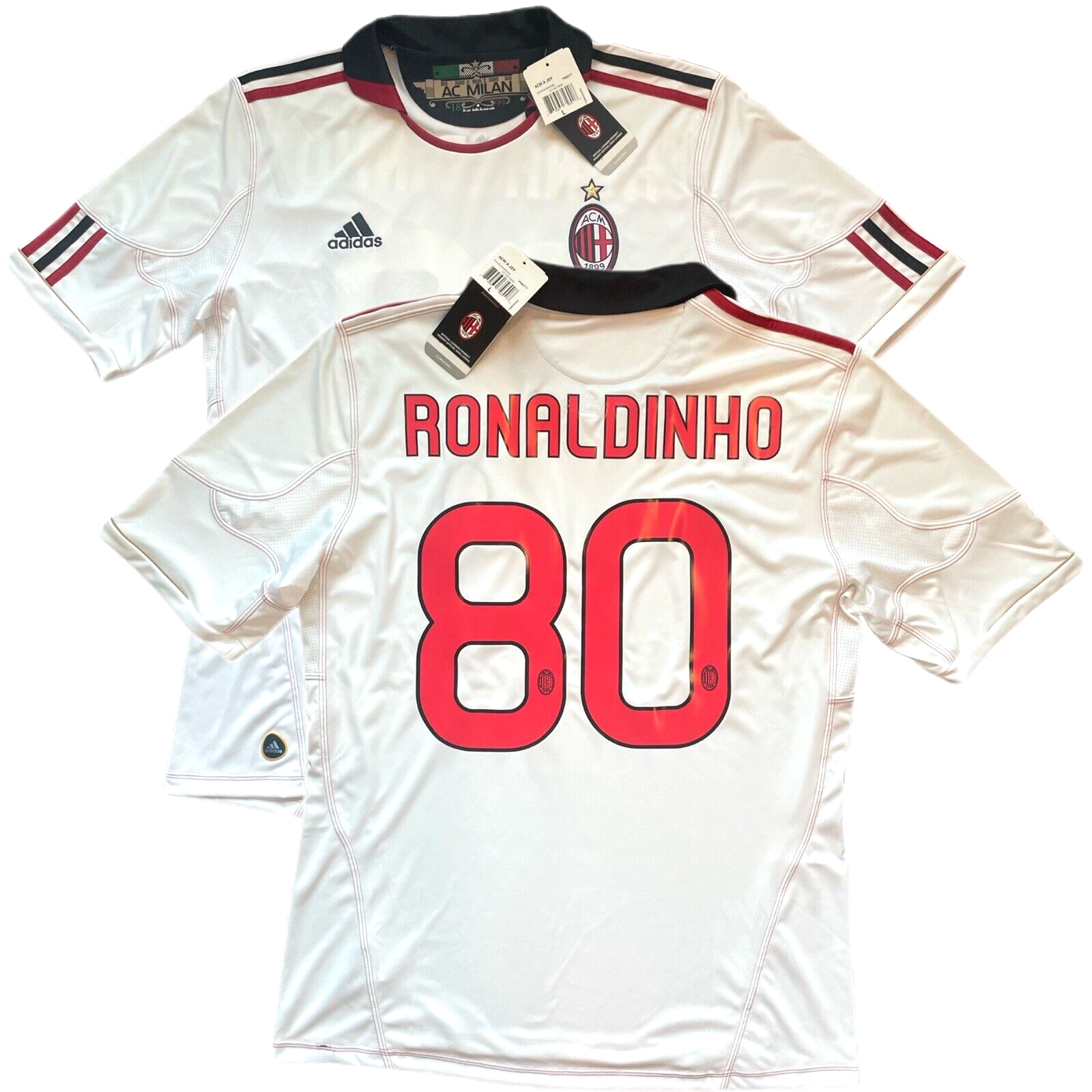 2010/11 AC Milan Away Jersey #10 Ronaldinho Large Adidas 2010/11 AC Milan Away Jersey #10 Ronaldinho Large Adidas