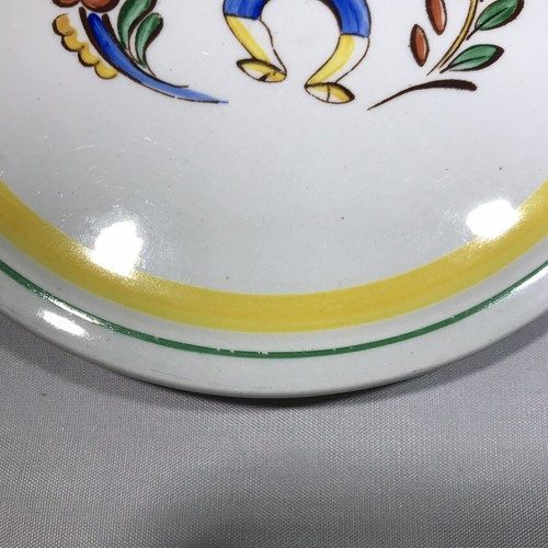 Vintage Arabia Finland Trivet Man Floral Tea Tile ARA 128 Excellent Used Cond