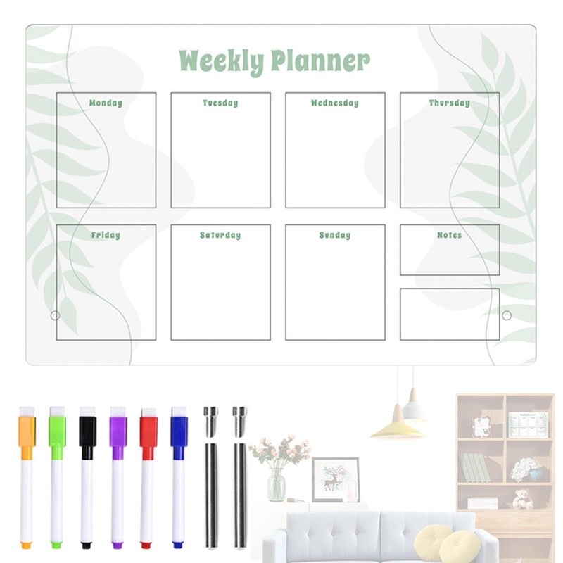 Small Dry Erase Boards  Acrylic Dry Erase Whiteboard with Stand and 6 Markers