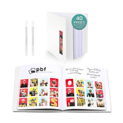 pbf Scrapbook Photo Booth Album | 2x6 Photo Strip Album | Photo Booth Guest B...