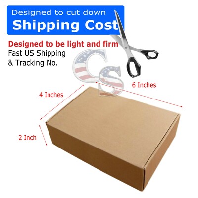 100 6x4x2 Cardboard Shipping Mailer Packing Box Boxes