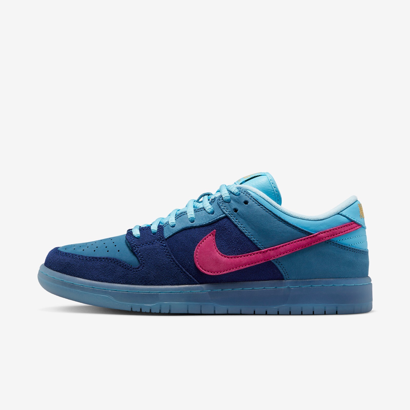 

Nike x Run The Jewels SB Dunk Low Deep Royal Blue и Active Pink DO9404-400, Deep royal blue/active pink/blue chill, Nike SB Dunk Low