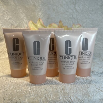 5 x Clinique Moisture Surge Overnight Face  Mask 1oz 30ml ea = 5oz NWOB FreeShip
