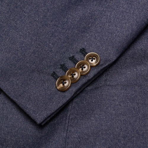 Pre-owned Sartoria Partenopea Blue Wool Jacket Blazer Eu 50 Us 40 Current Model