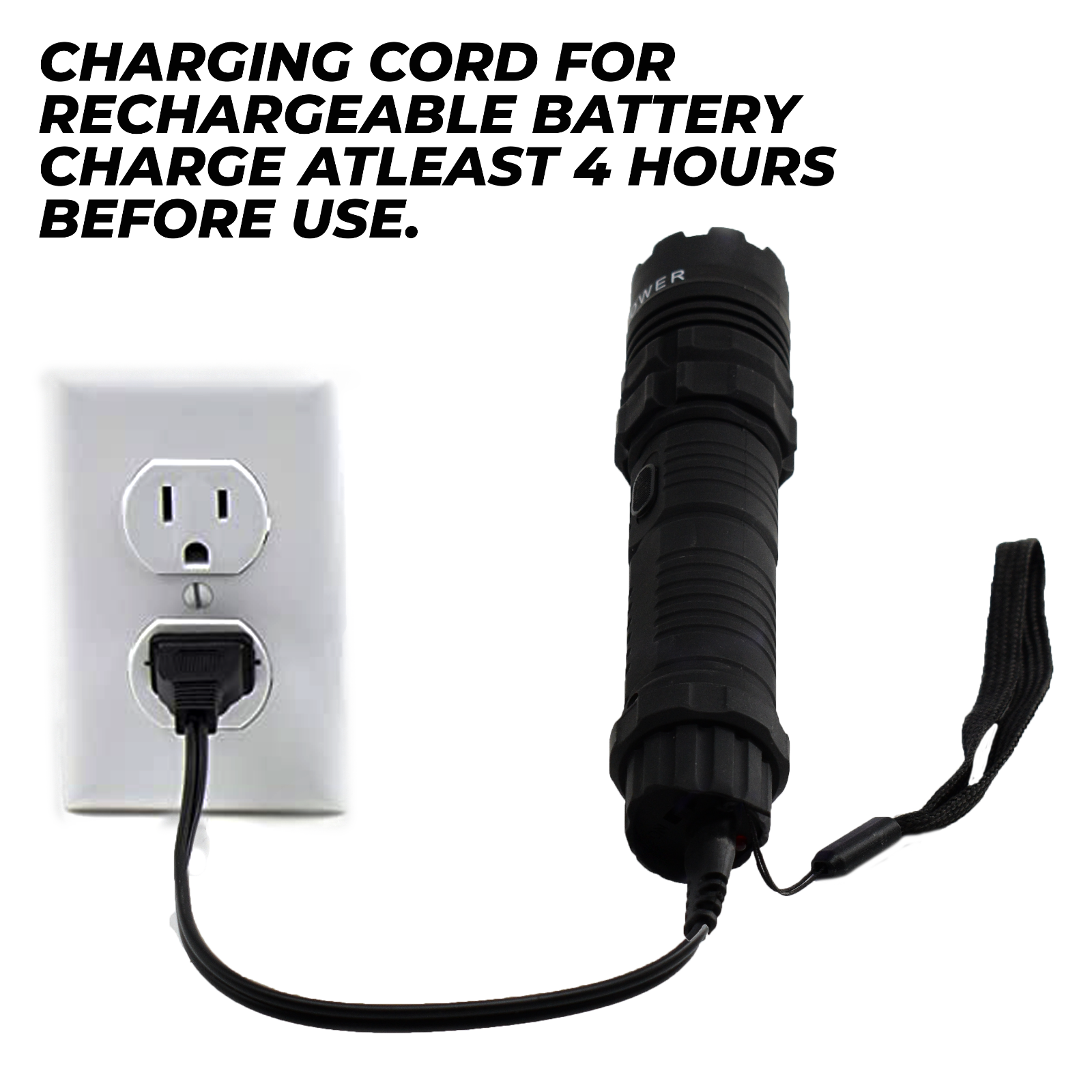 FIGHTSENSE HEAVY DUTY STUNGUN WITH LED FLASHLIGHT &PEPPER SPRAY FOR SELF DEFENSE