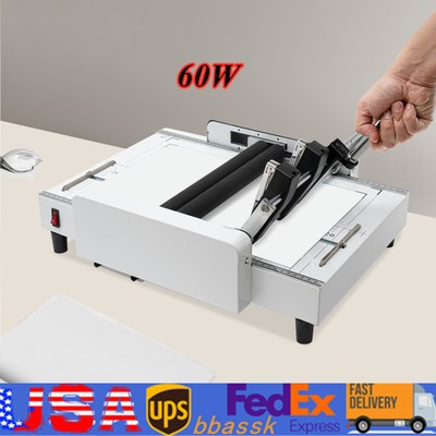 A3 Booklet Folding Binding Machine Paper Stapling Making Book Stapler 110V 60W
