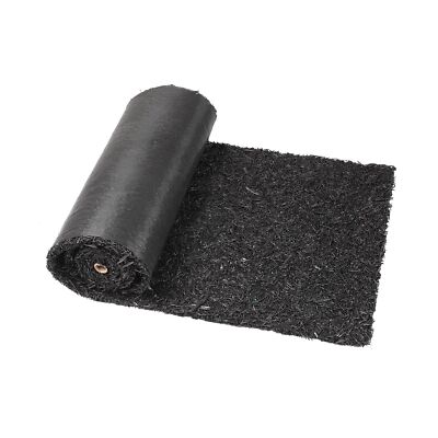 Harmiden Recycled Rubber Mulch Mat Roll Black Permanent Mulch Walkway Pathway...