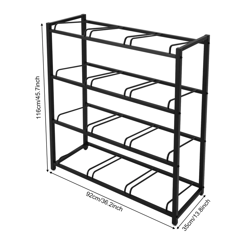 4 Tiers Water Bucket Holder, Iron Pipes Water Bucket Rack, Water Bucket Shelf fo