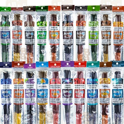 AromaBlu Hand Dipped 11'' Incense Sticks, 10 Stick Packs, BUY 2 GET 4 FREE