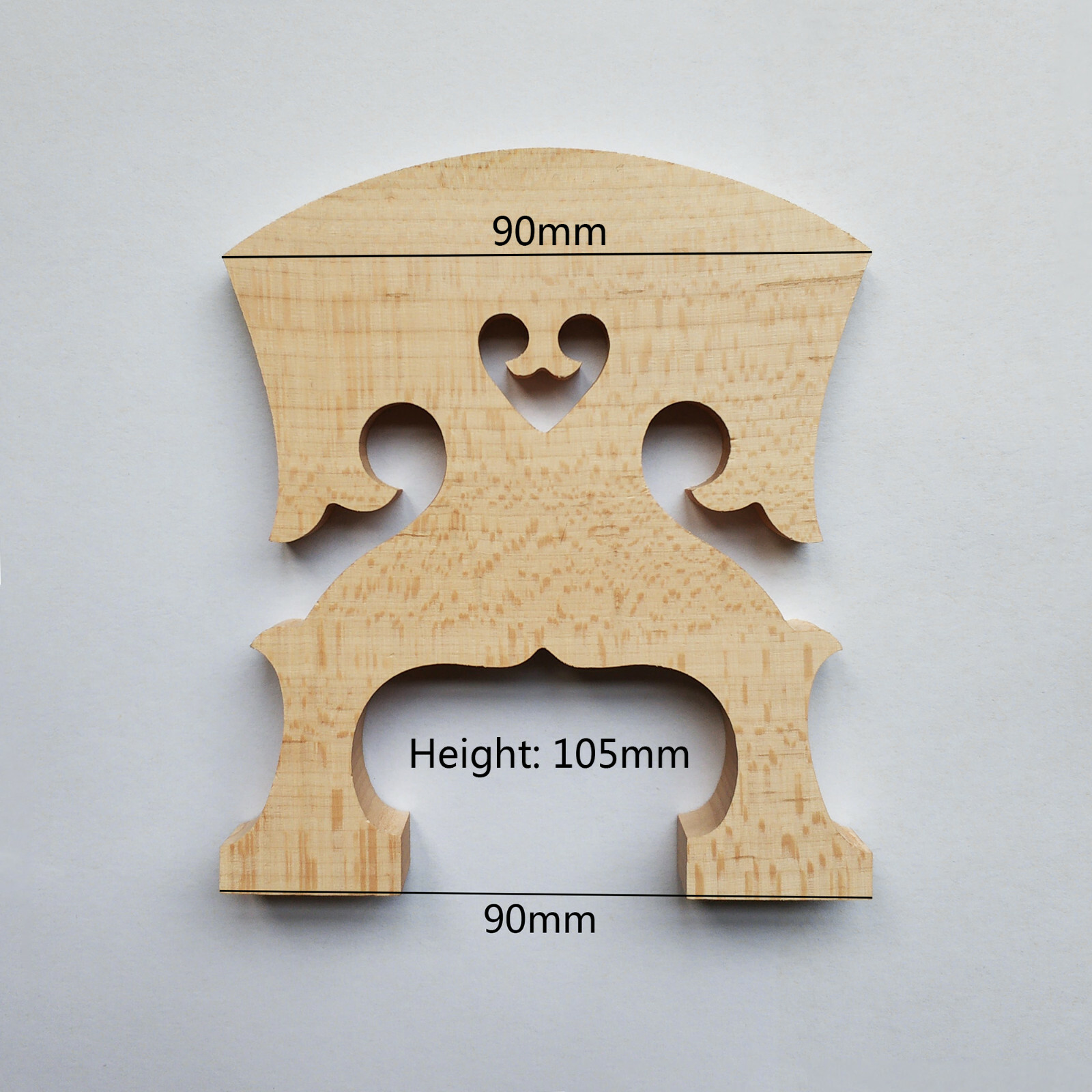 Viola da Gamba Viol 5 Strings Cello Baroque Style Bridge Foot width